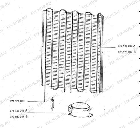 Взрыв-схема холодильника Aeg A2773-4GS - Схема узла Cooling system 017