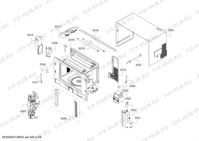 Схема №1 3WM459XI с изображением Дверь для электропечи Bosch 00682978