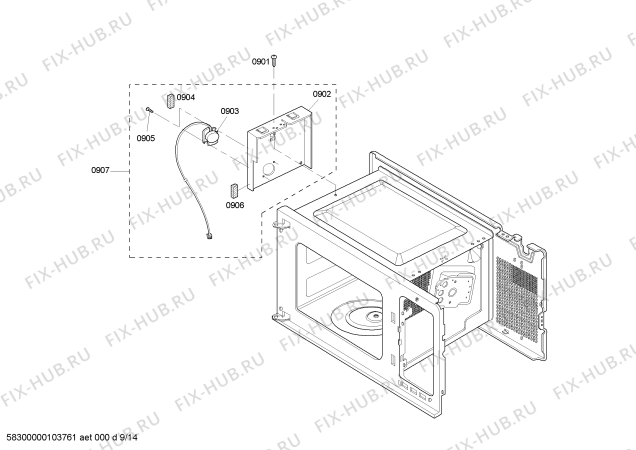 Схема №3 SEMW302BB с изображением Декоративная рамка для духового шкафа Bosch 00241964