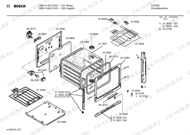 Схема №2 P9681P с изображением Изоляция для духового шкафа Bosch 00298950