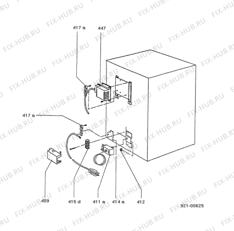 Взрыв-схема холодильника Electrolux RH137LD-1 - Схема узла Armature/fitting