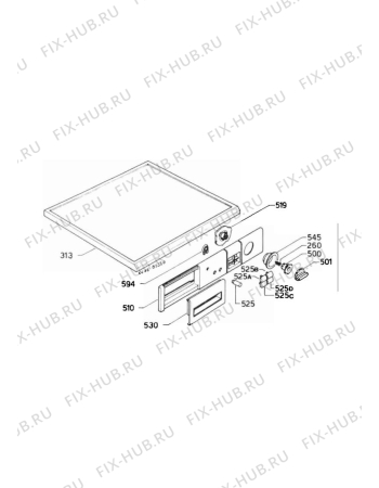 Взрыв-схема стиральной машины Elektro Helios EH835 - Схема узла W30 Panel,User manual B