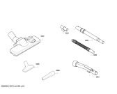 Схема №2 BHS4N1 flexa с изображением Нижняя часть корпуса для пылесоса Bosch 00661435