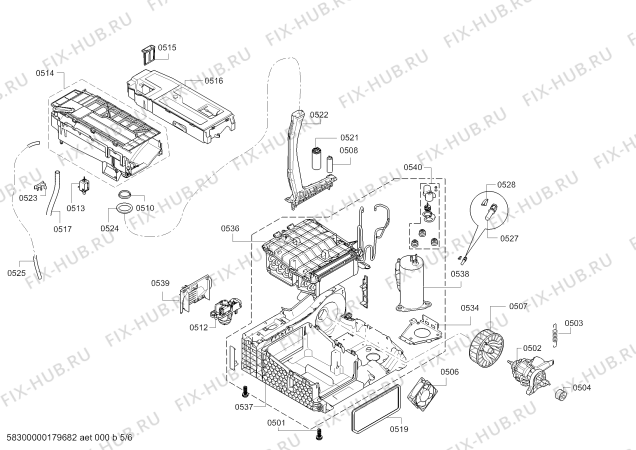 Схема №1 WTW863M0SN Avantixx selfCleaning Condenser с изображением Вкладыш для сушильной машины Bosch 00630989