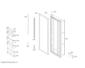 Схема №2 RS295311 Gaggenau с изображением Дверь для холодильной камеры Bosch 00710053