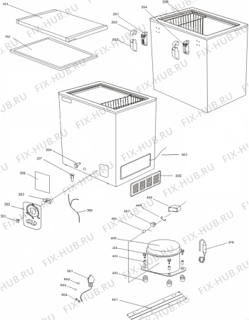 Схема №1 CF155   -Box (200278, FC-19DD4SNA1) с изображением Диод для холодильника Gorenje 415709