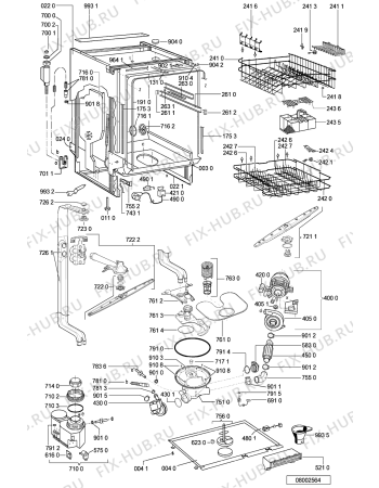 Схема №1 GSIK 6593 AL с изображением Мини-ручка для посудомоечной машины Whirlpool 481241028755