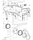 Схема №1 AWO/D 6020 с изображением Модуль (плата) для стиралки Whirlpool 480111105143