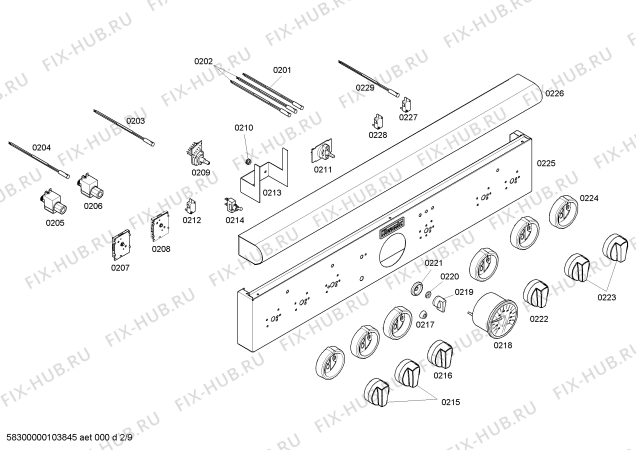 Схема №3 PDR364GLZS с изображением Переключатель для плиты (духовки) Bosch 00421605