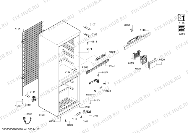 Схема №2 KGV33VL30S с изображением Конденсатор для холодильника Bosch 00712978