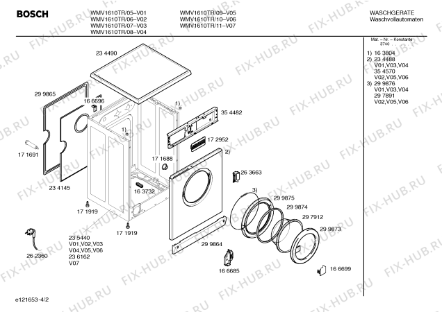 Bosch wmv 1600 схема электрическая