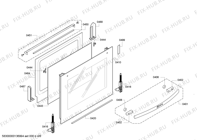 Схема №3 E15P42N0 с изображением Ручка переключателя для плиты (духовки) Bosch 00612821