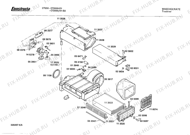 Схема №2 CT2550 с изображением Индикатор для электросушки Bosch 00028331