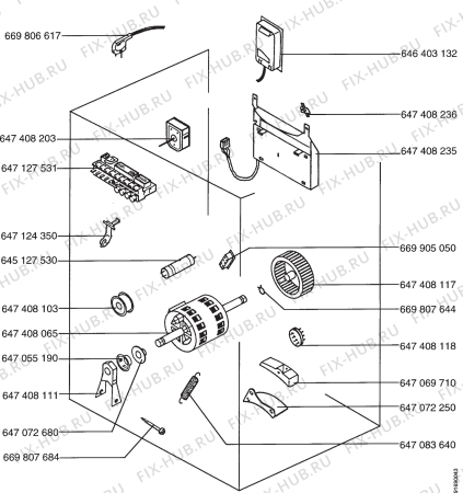 Взрыв-схема стиральной машины Electrolux LTH3200 - Схема узла Section 4