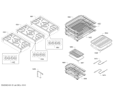Схема №1 PRD486NLGU Thermador с изображением Вставная полка для электропечи Bosch 00772092