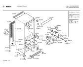 Схема №1 KGV2602CH с изображением Дверь морозильной камеры для холодильника Bosch 00209630