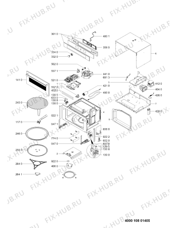 Схема №1 AMW 731/WH с изображением Сенсорная панель для свч печи Whirlpool 481010788185