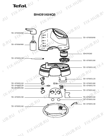 Схема №1 BH4391A0/4Q0 с изображением Другое для детских весов и аксессуаров Tefal TS-07005090