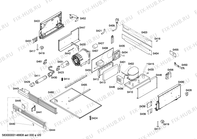 Схема №4 FIN36MIIL5 с изображением Панель для холодильной камеры Bosch 00702990