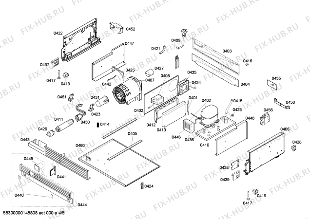 Схема №4 FIN36MIER1 F 1901 SF с изображением Противень для холодильника Bosch 00684381