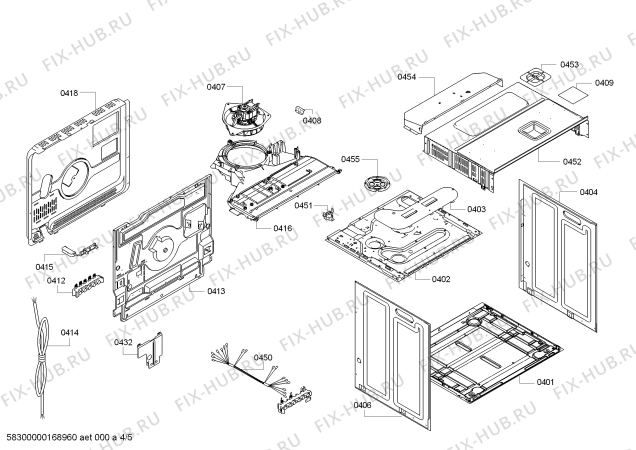 Взрыв-схема плиты (духовки) Bosch HBA74R252E H.BO.PY.L3D.IN.GLASS.B2/.X.E3_COT/ - Схема узла 04