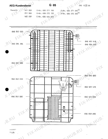 Взрыв-схема посудомоечной машины Aeg ELECTRONIC 251 SGA - Схема узла Section10