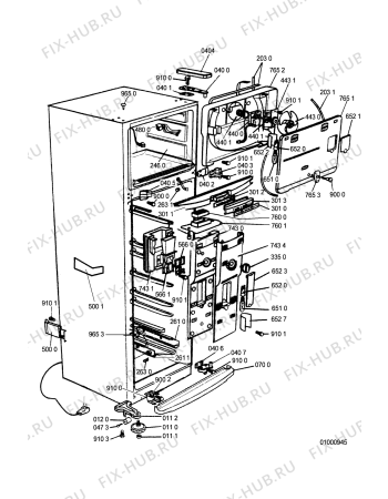 Схема №1 ARG 754/IX с изображением Обрамление полки для холодильника Whirlpool 481245828007