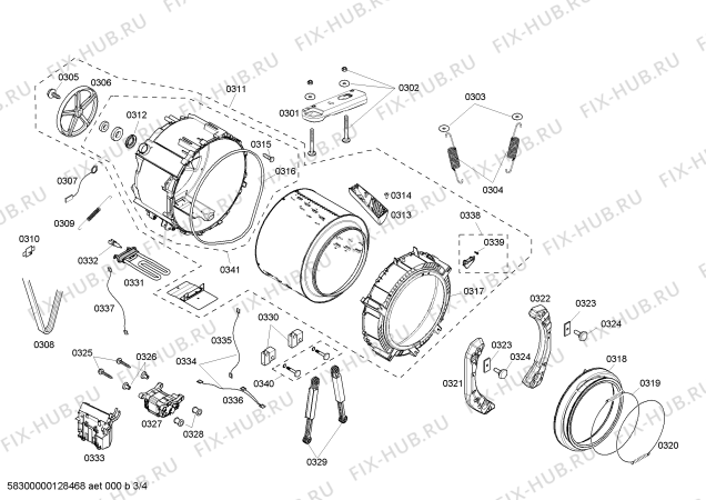 Схема №2 WBB24751IT с изображением Кабель для стиралки Bosch 00429093