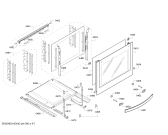 Схема №1 3CVX468PB с изображением Фронтальное стекло для электропечи Bosch 00772192