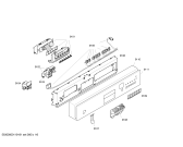 Схема №1 SE25M550EU с изображением Панель управления для посудомойки Siemens 00440514