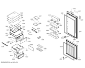 Схема №1 KGN56AB30N с изображением Дверь для холодильника Bosch 00717413