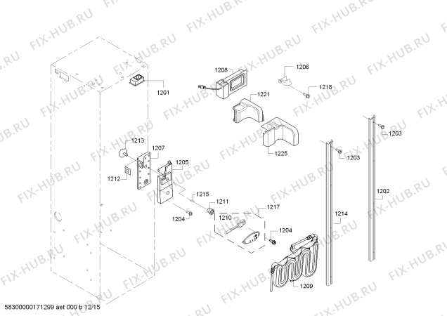 Схема №4 KBUDT4855E с изображением Винт для посудомойки Bosch 00628970