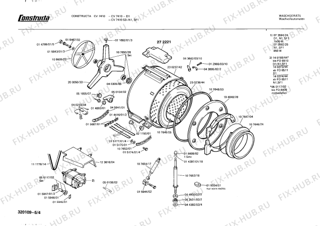 Схема №1 CV7410 с изображением Панель для стиральной машины Bosch 00112426