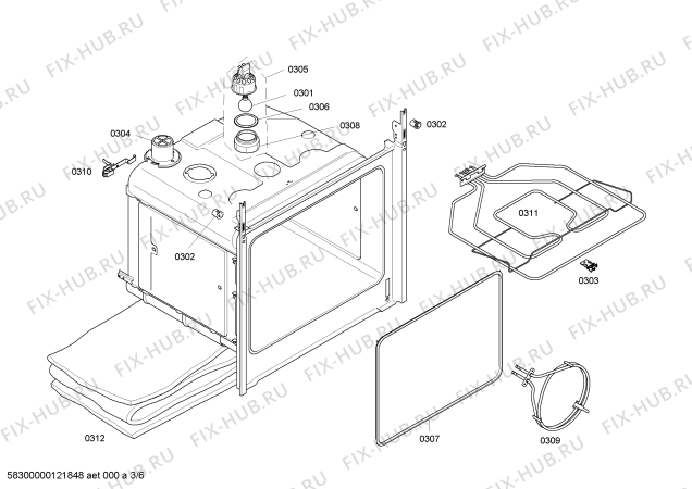 Схема №1 HBN101550A с изображением Панель управления для духового шкафа Bosch 00663643