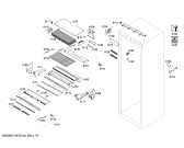 Схема №2 FIN36MIIL5 с изображением Крышка для холодильной камеры Bosch 00667155