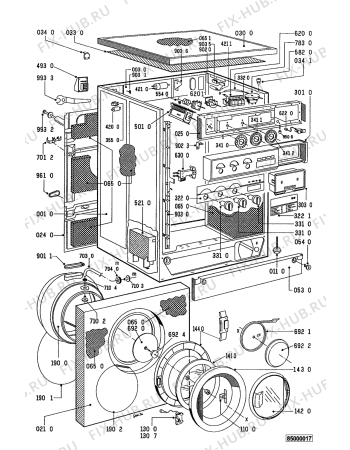 Схема №2 WTE 9732/1 A WS с изображением Декоративная панель для стиральной машины Whirlpool 481245219567