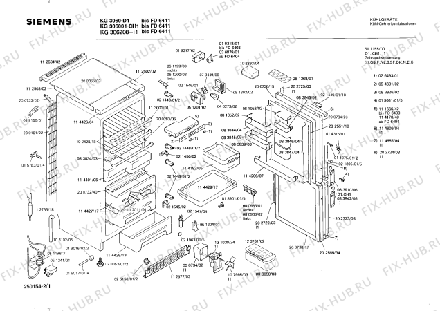 Схема №1 KG306001 с изображением Ручка для холодильника Siemens 00083910