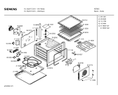 Схема №1 P1HCB42427 с изображением Корпус духовки для плиты (духовки) Bosch 00238973