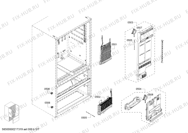 Схема №3 B21CL80SNS с изображением Монтажный набор для посудомойки Bosch 11027946