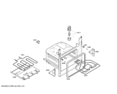 Схема №1 3HT503BP с изображением Передняя часть корпуса для плиты (духовки) Bosch 00662530
