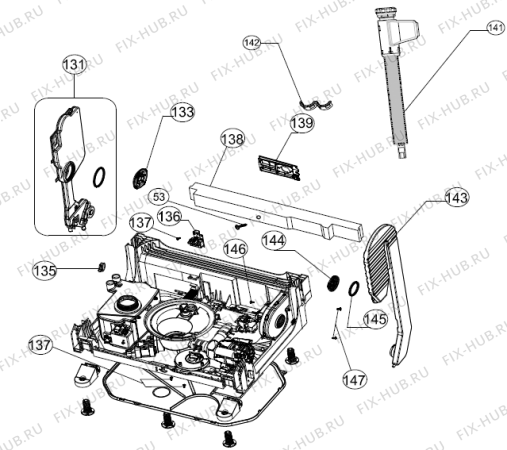 Взрыв-схема посудомоечной машины Gorenje GU63350W (388467, UNPT21T1) - Схема узла 06