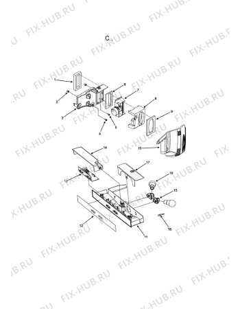 Схема №5 AC2225GEKB с изображением Винт (болт) для холодильной камеры Whirlpool 482000020079
