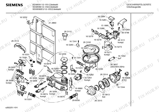 Схема №1 SE69590EU с изображением Рамка для посудомоечной машины Siemens 00351003
