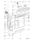 Схема №1 GSI 5740 W-AL с изображением Обшивка для посудомоечной машины Whirlpool 481245371033