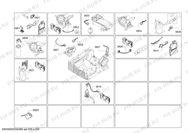 Схема №2 WT47Y700NL IQ800 SelfCleaning Condenser с изображением Модуль управления, запрограммированный для сушильной машины Siemens 10005172