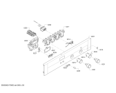 Схема №2 B18M62N3FR с изображением Панель управления для плиты (духовки) Bosch 00746058