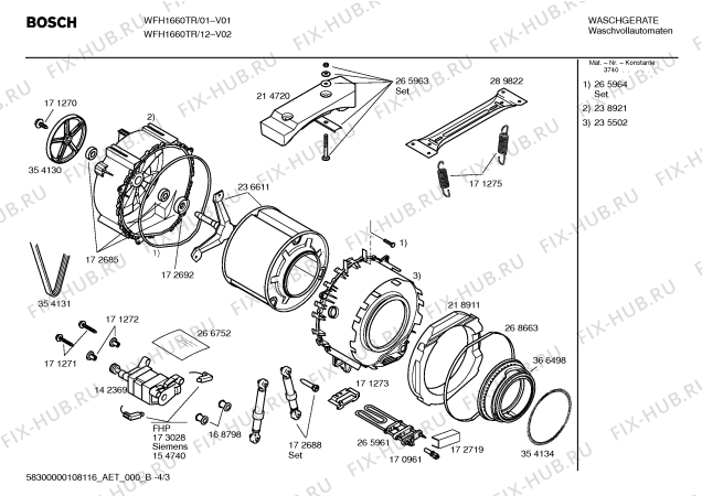 Схема №1 WFH1660TR Maxx WFH 1660 с изображением Инструкция по эксплуатации для стиралки Bosch 00595762