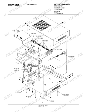 Схема №2 FR105M6 с изображением Интегрированный контур для жк-телевизора Siemens 00792895