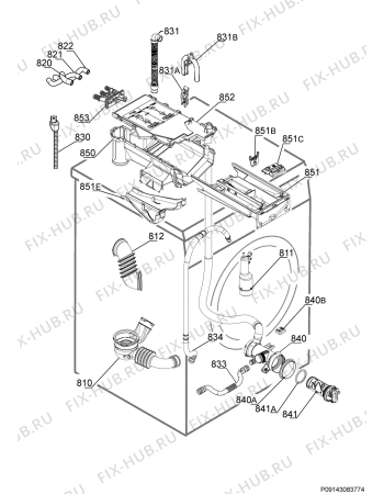 Схема №1 L88409FL2 с изображением Микромодуль для стиралки Aeg 973914531600018