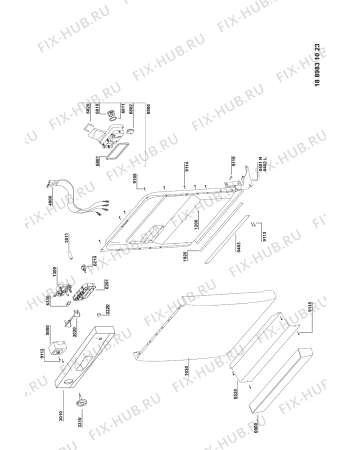 Схема №2 ADG 633 ME с изображением Мини-ручка для посудомоечной машины Whirlpool 481241028942
